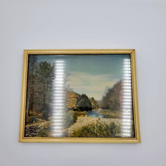 Vintage Metal Picture Frame Nature’s Solitude Photo Read - Picture 3 of 8